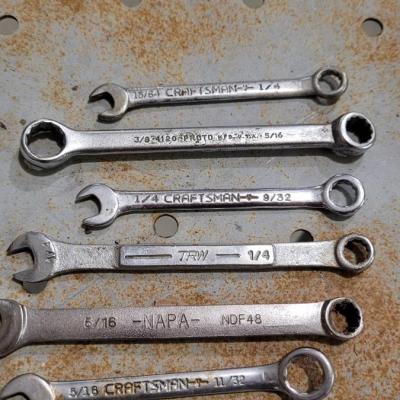 Lot 81: Assortment of (11) Small Wrenches (CRAFTSMAN, THORSEN, NAPA, ETC.)