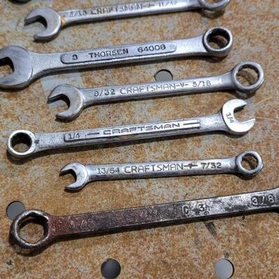 Lot 81: Assortment of (11) Small Wrenches (CRAFTSMAN, THORSEN, NAPA, ETC.)