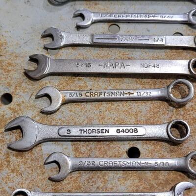 Lot 81: Assortment of (11) Small Wrenches (CRAFTSMAN, THORSEN, NAPA, ETC.)