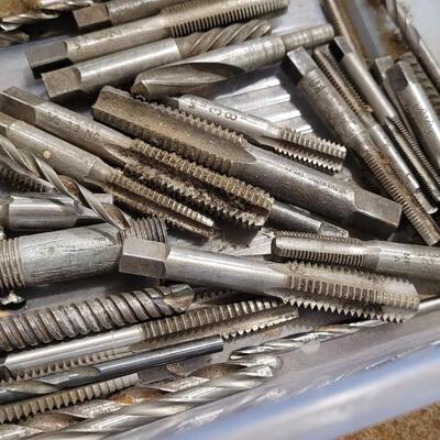 Lot 82: Plastic Bin of Assorted Drill Bits 