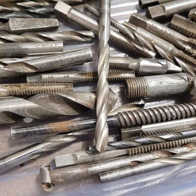Lot 82: Plastic Bin of Assorted Drill Bits 