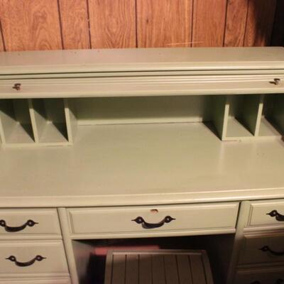   VINTAGE ROLLTOP DESK & CHAIR