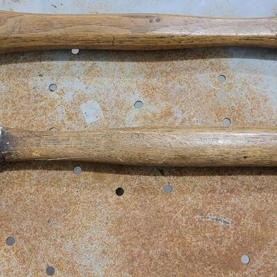 Lot 83: (2) Vintage Wood Handle Hammers 