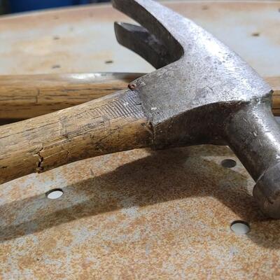Lot 83: (2) Vintage Wood Handle Hammers 