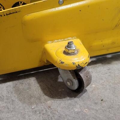 Lot 93: Vintage Yellow Automobile Floor Jack 