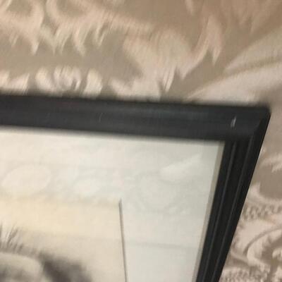FRAMED CHARCOAL SKETCH PRINTS 