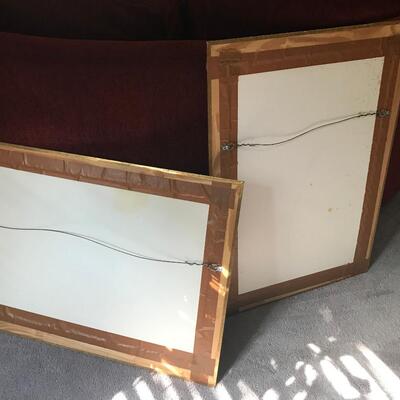 2PC GOLD FRAME  ART PRINT
