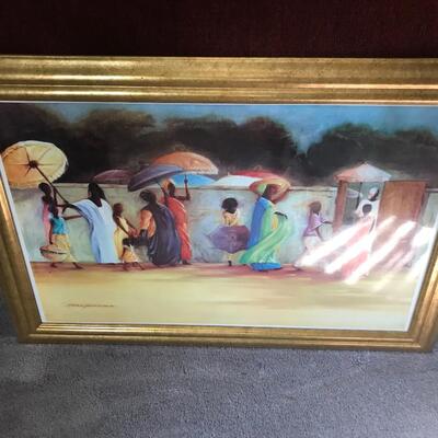 2PC GOLD FRAME  ART PRINT