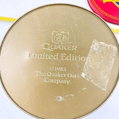 VINTAGE-STYLE QUAKER OATS TIN (1983)
