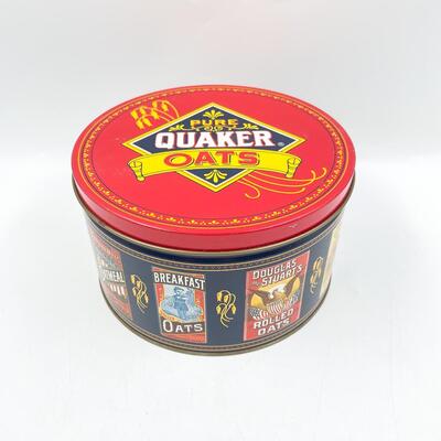 VINTAGE-STYLE QUAKER OATS TIN (1983)