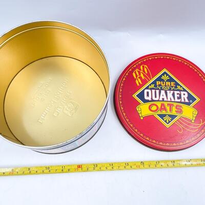 VINTAGE-STYLE QUAKER OATS TIN (1983)