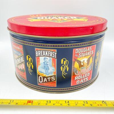 VINTAGE-STYLE QUAKER OATS TIN (1983)