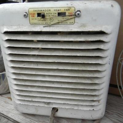  VINTAGE HEATER AND FAN