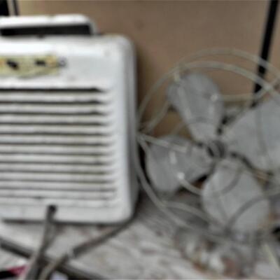  VINTAGE HEATER AND FAN