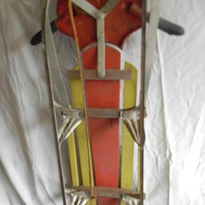   ANTIQUE RED ROCKET SLED