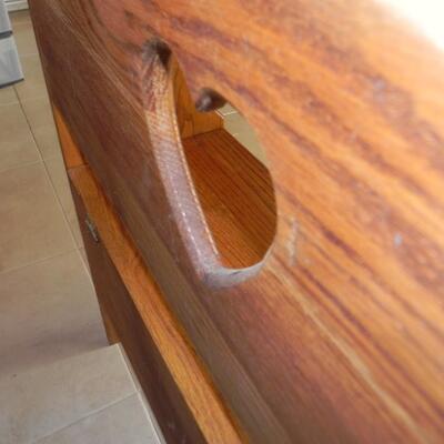   WOODEN STORAGE BENCH