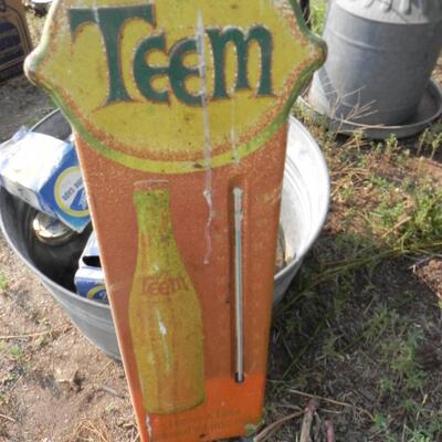   TIN TEEM ADVERTISING SIGN