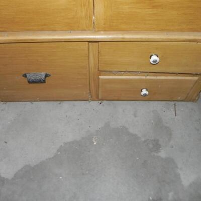   WOODEN GUN CABINET