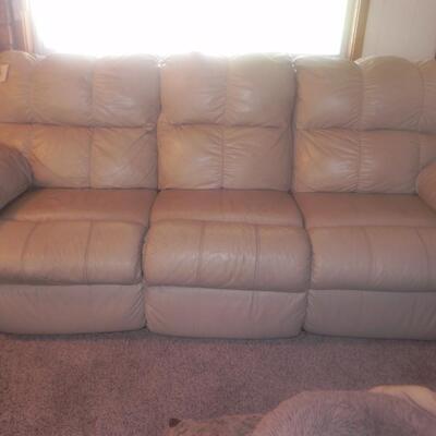   ELECTRIC LEATHER RECLINING SOFA