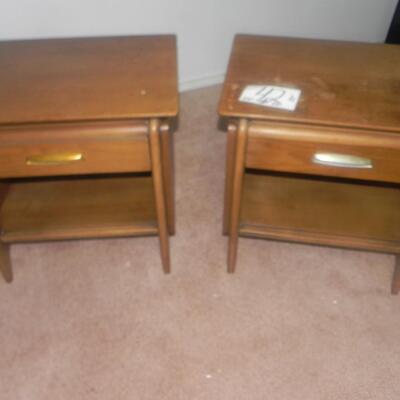   VINTAGE WOODEN END TABLES