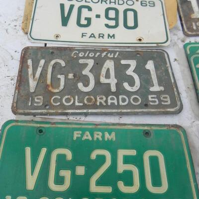   OLD LICENSE PLATES