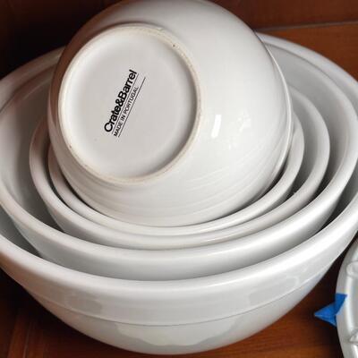 Lot 77- Crate and Barrel Dishes and more
