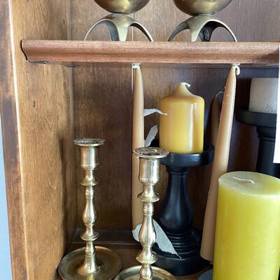 Lot 49- candles & Holders