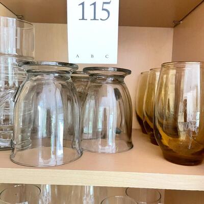 Lot 115- Glasses Ware 