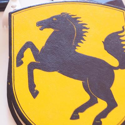 Lot 198 Heraldic  Shields, coasters and art