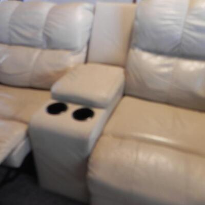  LEATHER ELECTRIC RECLINING LOVESEAT