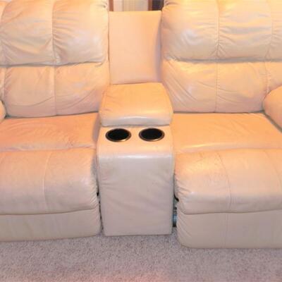  LEATHER ELECTRIC RECLINING LOVESEAT