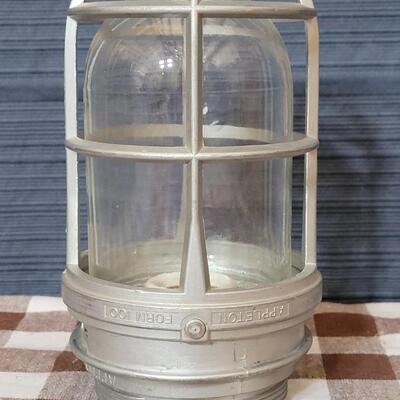 Lot 105: Industrial Nautical Lighting Fixture 