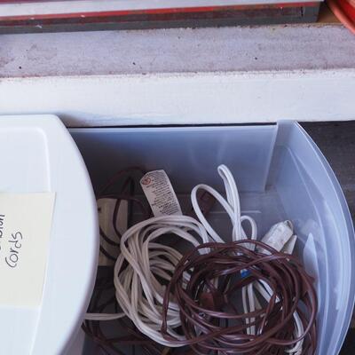 Lot 143 Craftsman vintage tool chest, tools extension cords
