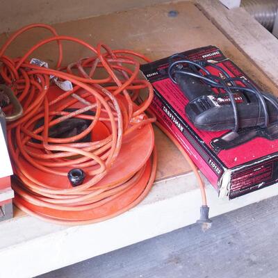 Lot 143 Craftsman vintage tool chest, tools extension cords