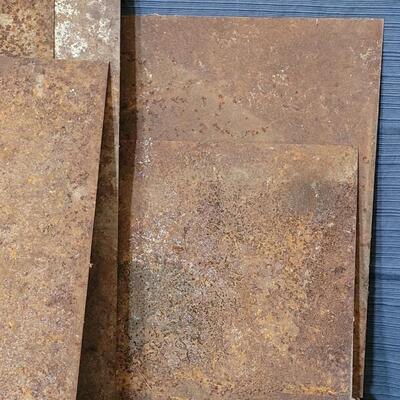 Lot 116: (6) Rusted Metal Sheets