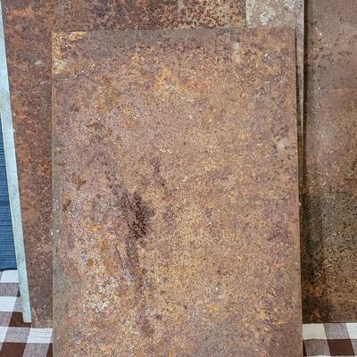 Lot 116: (6) Rusted Metal Sheets