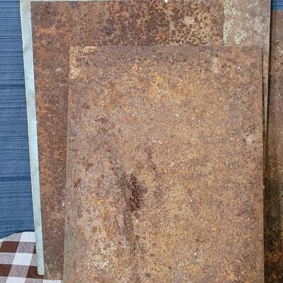 Lot 116: (6) Rusted Metal Sheets