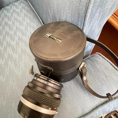 Lot 94 Huge lot of film and digital cameras, manuals, lens, cases, Binoculars, book