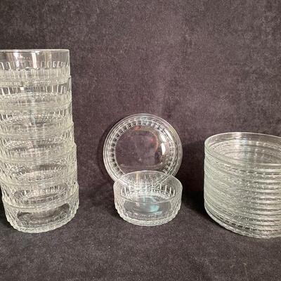 Lot 24  Glass Bowls and Plates