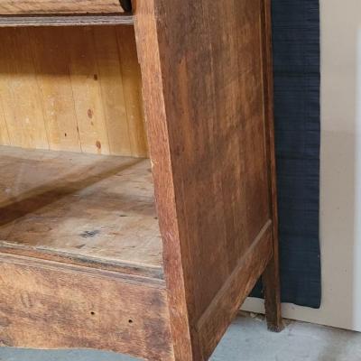 Lot 126: Vintage Tiger Maple Buffet (Perfect Upcycled Project Piece)