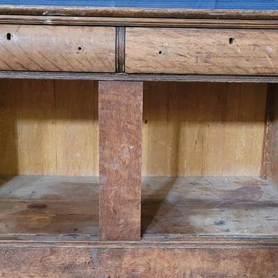 Lot 126: Vintage Tiger Maple Buffet (Perfect Upcycled Project Piece)