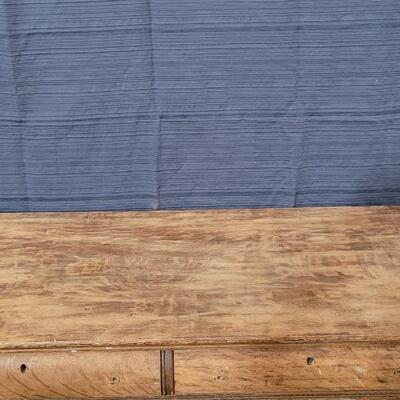 Lot 126: Vintage Tiger Maple Buffet (Perfect Upcycled Project Piece)