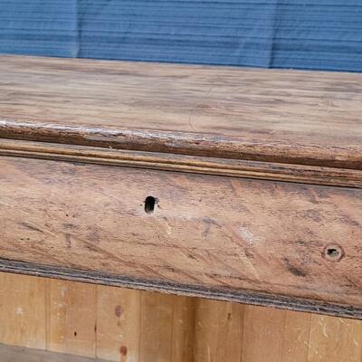 Lot 126: Vintage Tiger Maple Buffet (Perfect Upcycled Project Piece)