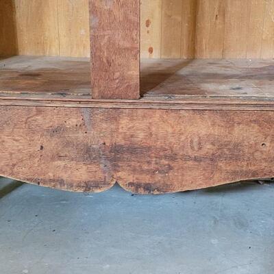 Lot 126: Vintage Tiger Maple Buffet (Perfect Upcycled Project Piece)