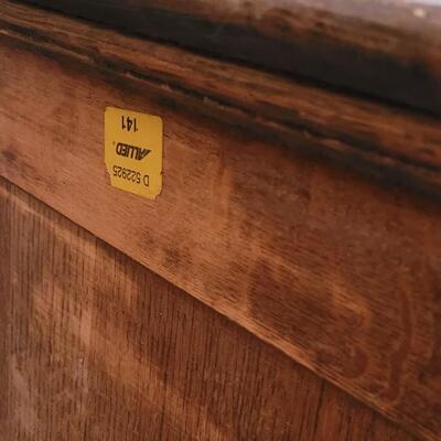 Lot 126: Vintage Tiger Maple Buffet (Perfect Upcycled Project Piece)