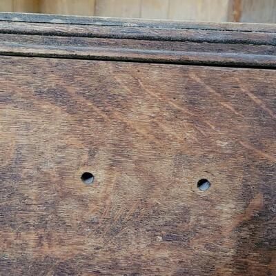 Lot 126: Vintage Tiger Maple Buffet (Perfect Upcycled Project Piece)