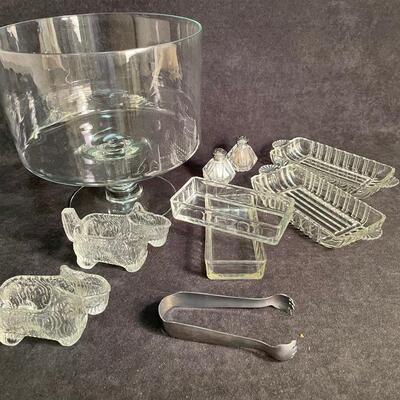 Lot 27  Glass Misc with Trifle Bowl