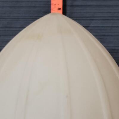 Lot 130: Antique Extra Large Frosted Glass Light Cover #2