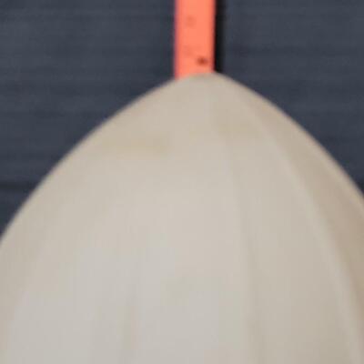 Lot 130: Antique Extra Large Frosted Glass Light Cover #2