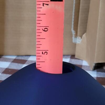 Lot 131: Made in Italy Blue Glass Light #1